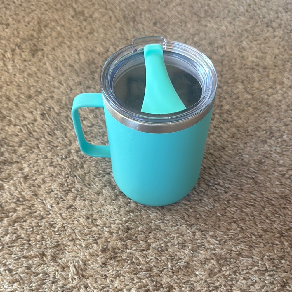 Turquoise Insulated Mug with Lid